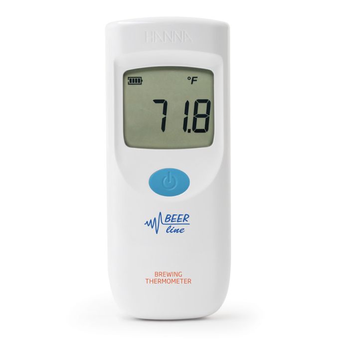 Waterproof portable thermistor thermometer for brewing